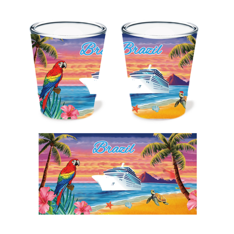 Custom logo Personalized Souvenir Shot Glass Krakow Warsaw Polska Poland Shot Glass