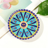 Round Shaped Plate Fridge Magnet Custom Printed Ceramic Magnets Evil Eye Souvenir Ceramic Fridge Magnet
