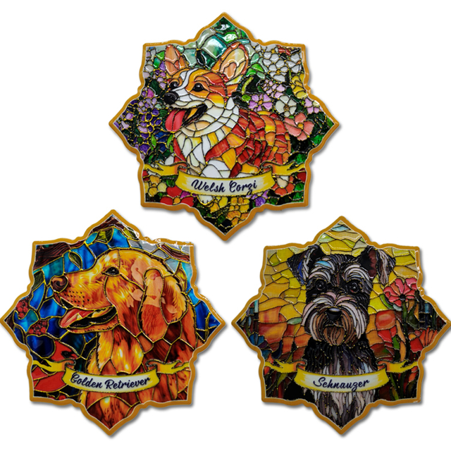 Customized Logo 3D UV Printed Vintage Table Drinks Decorative Mats Coaster Cute Ceramic Cat Coaster