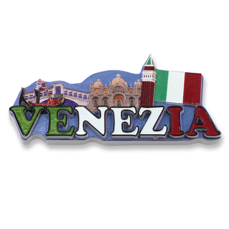 OEM Custom Printed Resin Venice Italy Fridge Magnet Souvenir Venezia Magnet