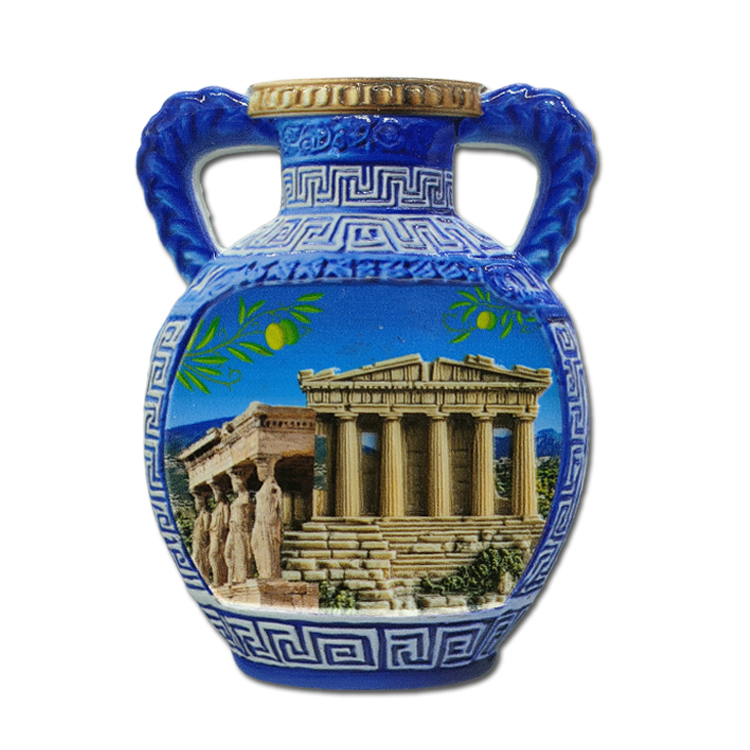 Custom Logo Design Resin Athens Souvenir Magnet Acropolis Athens Greece Souvenir Fridge Magnet