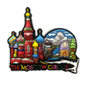 Factory Custom Logo Shaped Soft PVC Rubber Magnet Moscow Russian Russia Souvenir PVC Fridge Magnet