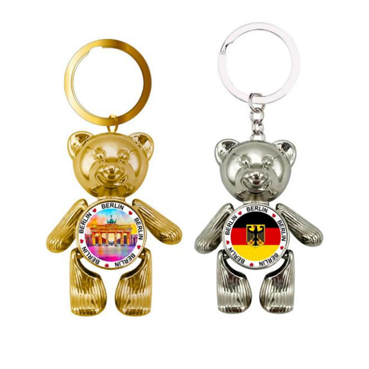 Factory Custom Logo Epoxy Wood Wooden German Deutschland Souvenir Magnet Berlin Germany Souvenir MDF Fridge Magnet