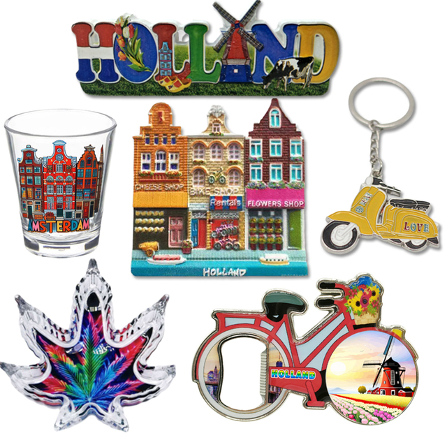 Custom Resin Printing Travel Gift Netherlands Amsterdam Holland Souvenir Magnet