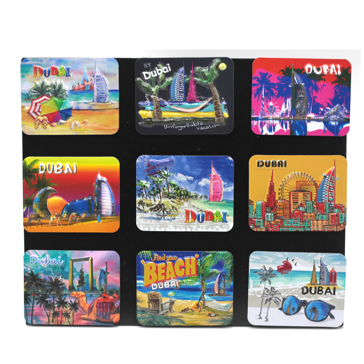 Custom Logo Tourist Souvenir 3D Embossed EVA Foam Fridge Magnet