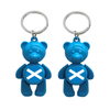 Custom Logo Scottish Metal Bear Keyring Scotland Souvenir Keychain Scotland Key Chain