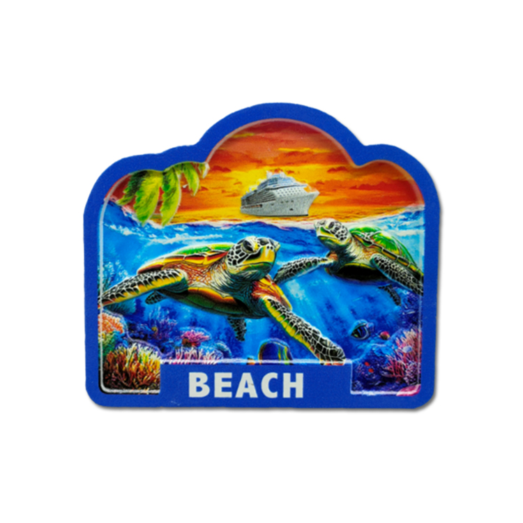 Resin Surf Surfboard Florida Miami Beach Souvenir Fridge Magnet