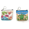 Beach Souvenir Turtle Coin Purse Custom Mini PU Leather Zipper Coin Pouch