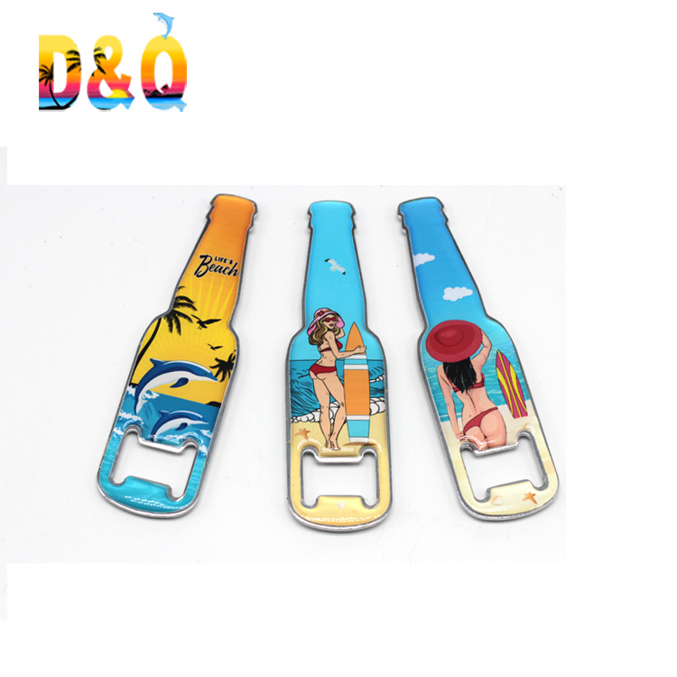 Custom Logo Epoxy Metal Souvenir Surfboard Bottle Opener