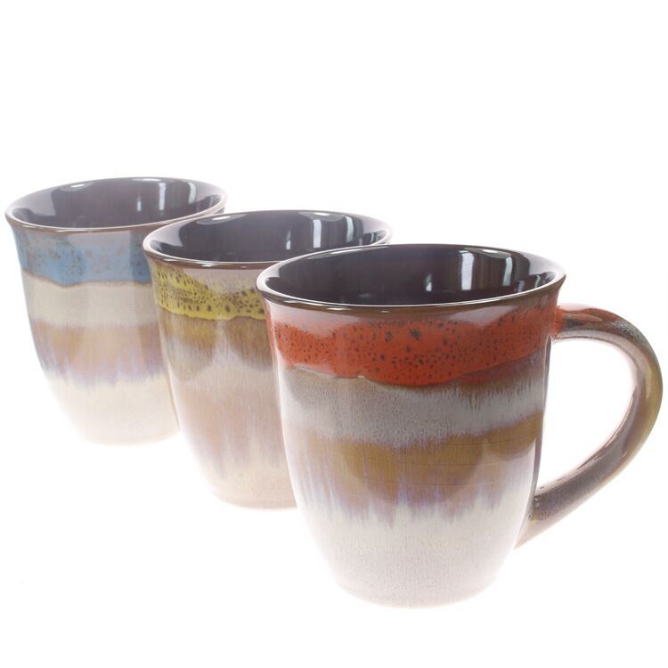 Retro Beach Souvenir Custom Logo Reactive Glaze Mug Ceramic Coffee Mug