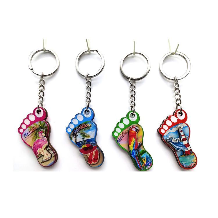 Wholesale Custom 3D Souvenirs Wooden Keychain