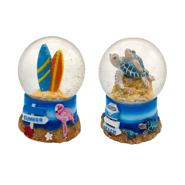 Beach Travel Resin Statue Snow Globe Turtle Gift and Souvenir