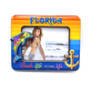 Custom Tourist Gift Travel Souvenirs Wood Photo Frame Florida Beach Souvenir Epoxy Picture Frame