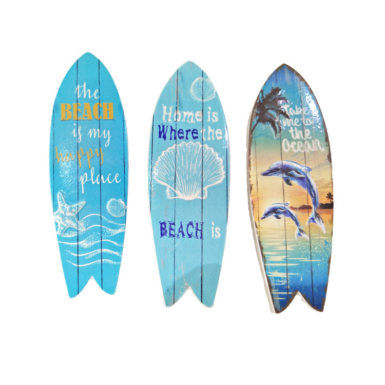 Custom Resin Printed Beach Tourist Souvenir Surf Board Souvenir Fridge Magnet