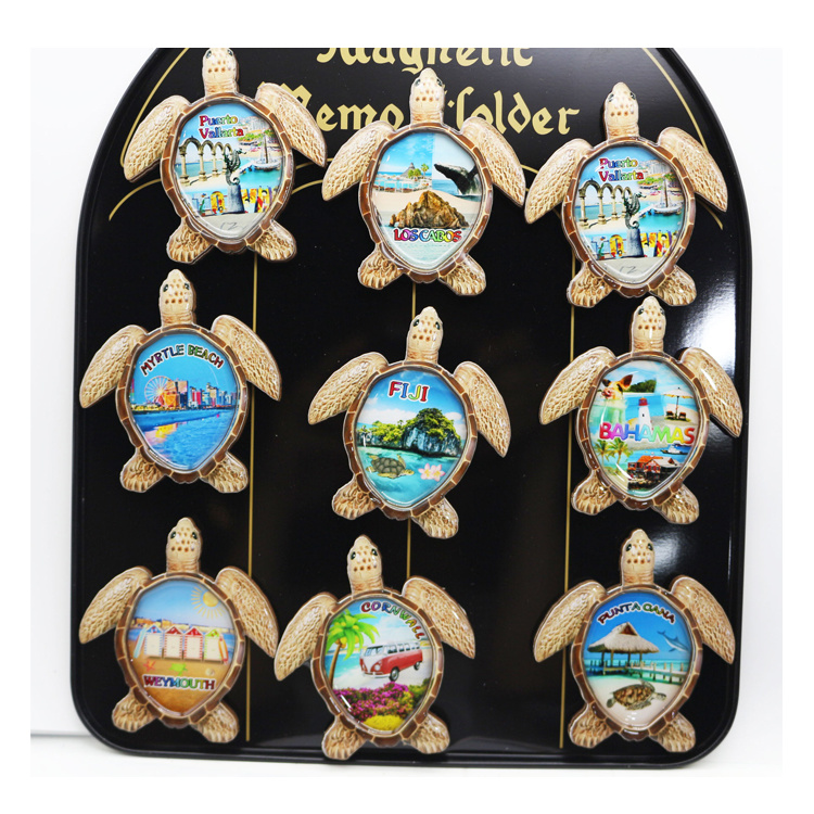 Custom Epoxy Wood Beach Tourist Souvenir Magnet Mexico Los Cabos Souvenirs Fridge Magnet