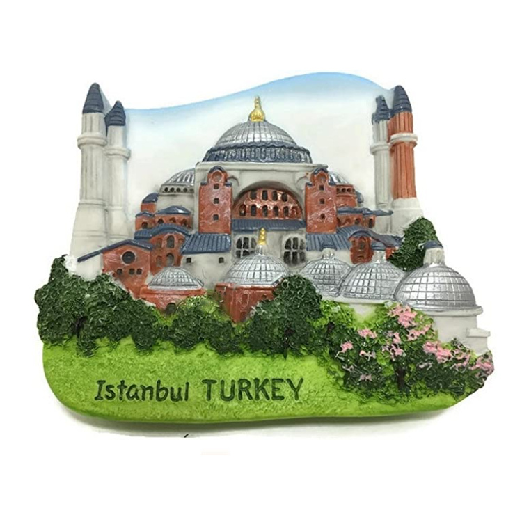 Tourist Gift 3D Resin Refrigerator Magnet Istanbul Turkey Souvenir Fridge Magnet