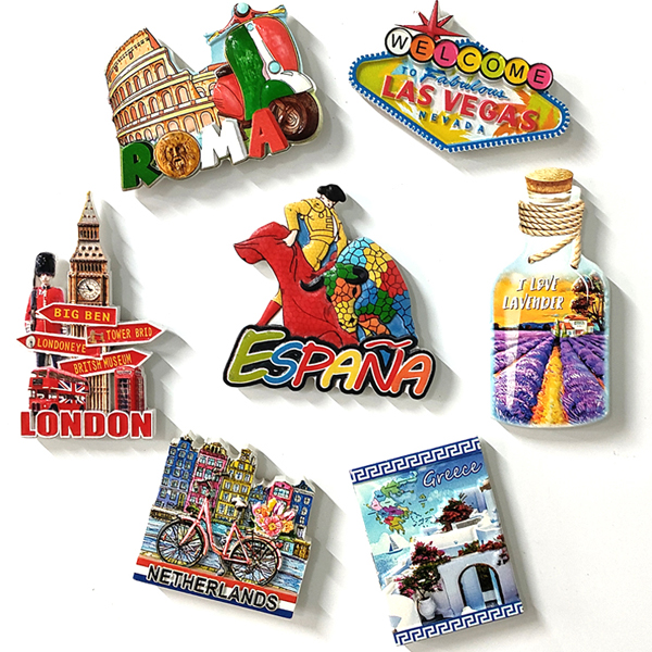 Custom Resin Printing Tourist Souvenir Fridge Magnet