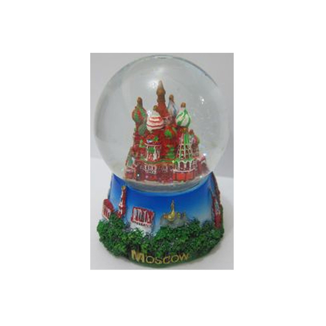 Wholesale Customized Resin Tourist Souvenir Moscow Russia Snow Globe