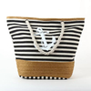 Wholesale Women Summer Anchor Canvas Tote Bag Large Straw Beach Bag