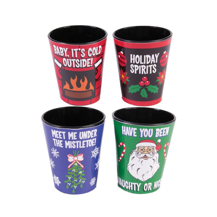 Customized Logo Holiday Gift Christmas Shot Glass