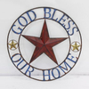 Wholesale Retro Style Wall Hanging Decoration Texas Star Metal Wall Art Decor