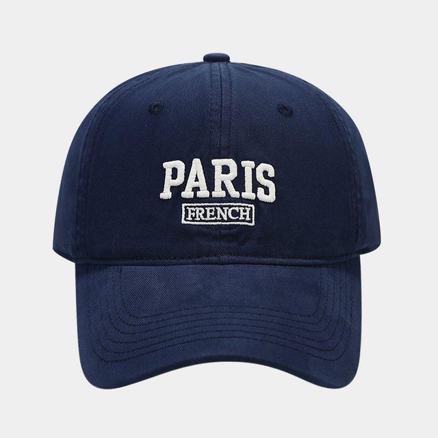 Wholesale Custom 3D Embroidery Logo French Paris Hat France Paris Baseball Cap