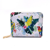 Custom Print Tourist Souvenir PU Leather Zipper Mini Short Wallet for Women