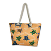 Custom Tourist Souvenir Cotton Canvas Logo Mini Turtle Beach Tote Bag