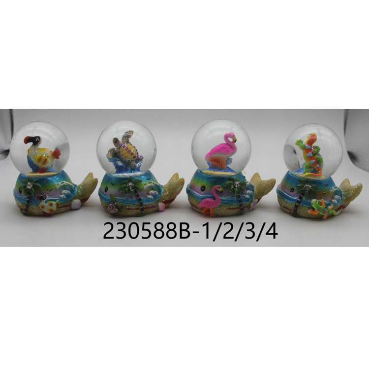 Factory Custom Logo Resin Dodo Madagascar Mauritius Reunion Island Souvenir Snow Globe