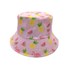 Wholesale Cute Fruit Pink Strawberry Pineapple Banana Bucket Hat