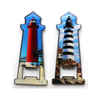 Custom Printing Epoxy Metal Souvenir Lighthouse Bottle Opener with Magnet