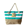 Custom Logo Digital Printing Canvas Beach Bag Tourist Souvenir Rudder Nautical Anchor Bag