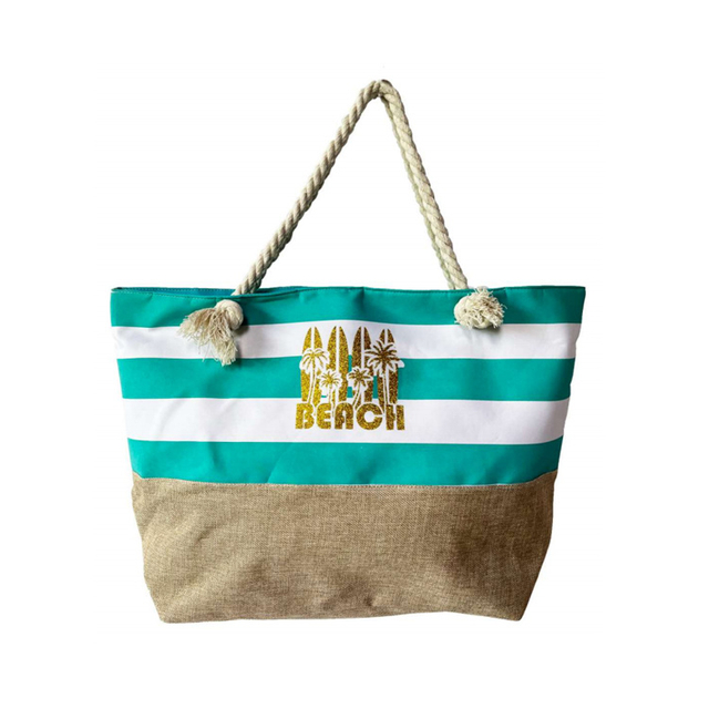 Custom Logo Digital Printing Canvas Beach Bag Tourist Souvenir Rudder Nautical Anchor Bag