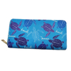 Wholesale Custom Print PU Leather Long Wallet Beach Turtle Flower Hawaiian Purse