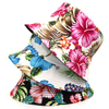 Customized Logo Full Printing Reversible Tropical Summer Beach Bahamas Flamingo Bucket Hat