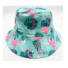 Customized Logo Full Printing Reversible Tropical Summer Beach Bahamas Flamingo Bucket Hat