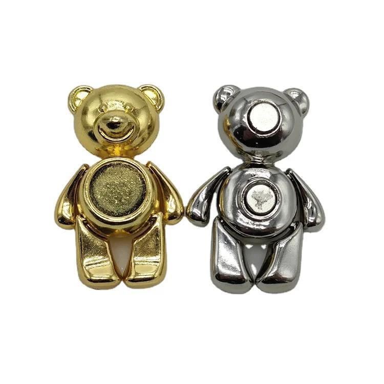 Custom Logo Zinc Alloy Metal Cute Movable Bear Germany Souvenir Keychain