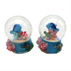 Custom Logo Resin Florida Maldives Tourist Souvenir Tropical Beach Fish Turtle Snow Ball Souvenir Snow Globe