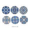 Wholesale Custom Printing Square Round Souvenir Portugal Blue and White Porcelain Coaster