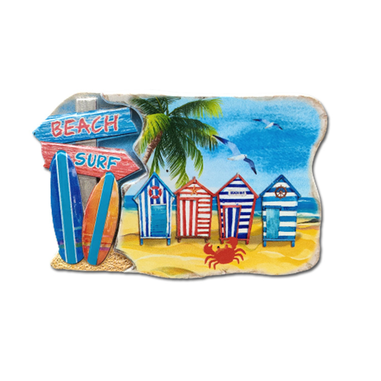 Custom 3D Resin Printing Beach Nautical Design Cuba Souvenir Fridge Magnet