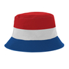 Custom Logo Printing Cotton Red White Blue Souvenirs Paris France Hat Flag Color Bucket Hat