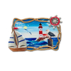 Factory Customized Printing Resin Nautical Tourist Souvenir Boat Shaped Fridge Magnets