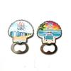 Custom Printing Beach Tourist Souvenir Epoxy Zinc Alloy Sea Shell Bottle Opener