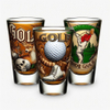 Custom Logo Printing Golf Ball Club Souvenir Gift Golf Ball Shot Glass