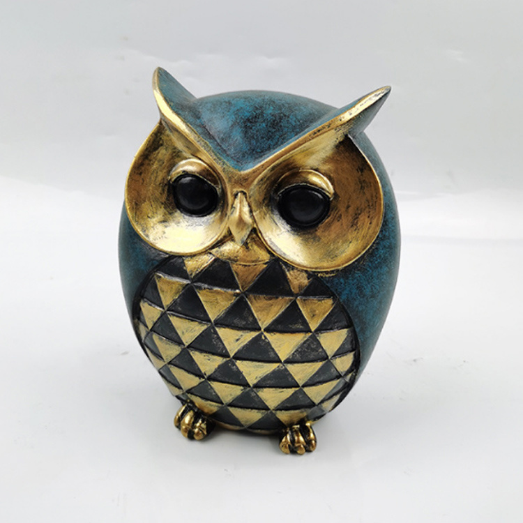 Nordic Modern Home Decoration Resin Ornament Owl Statue