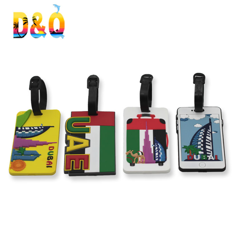 Customised Print Tourist Souvenir Cruise Sloth Luggage Tag Custom Logo PVC Leather Luggage Tag