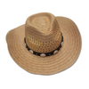 Wholesale Custom Logo Printed Summer Retro Vintage Unisex Women Mens Cowboy Straw Hat