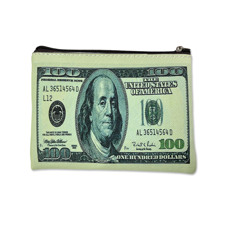 Wholesale Custom Print Logo Tourist Souvenir Gift Dollar Euro Coin Purse