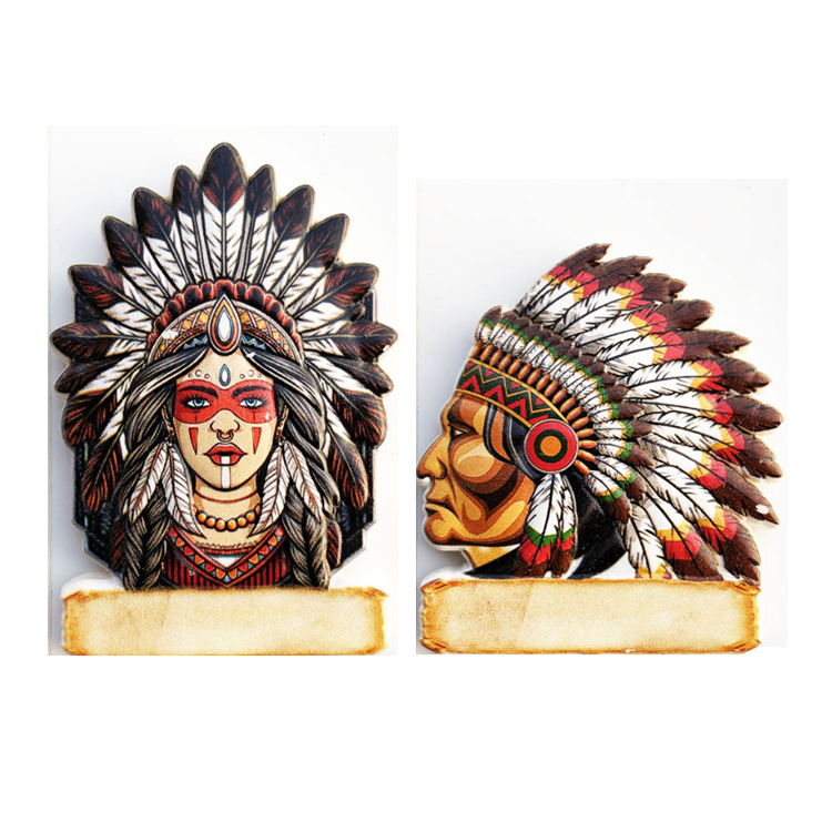 Custom Logo Resin Maya American Indian Souvenir Fridge Magnet