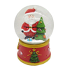 Custom Luxury Big 100mm Large Christmas Snow Globe with Music